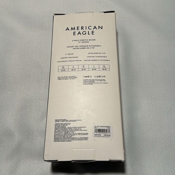 American Eagle Boxers Mens Small 3 Pack Blue - Picture 3 of 3